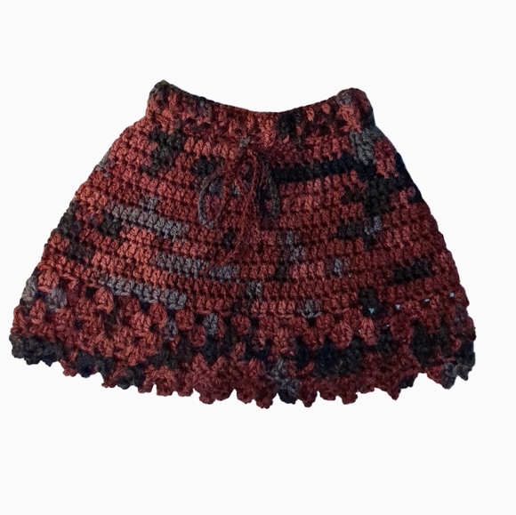 Crochet Brownie Crochet Skirt Handmade - Picture 1 of 4